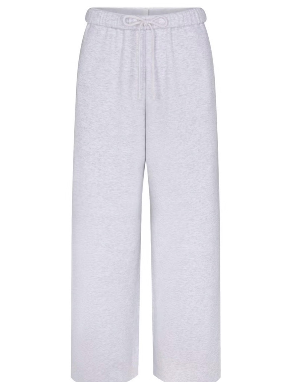 SKIMS Light Gray Wide-Leg Sweatpants